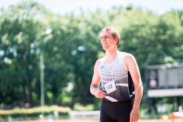 Janik Dohrmann (LAV Zeven) am 02.07.2022 waehrend den NLV+BLV Leichtathletik-Landesmeisterschaften im Jahnstadion in Goettingen (Tag 1)